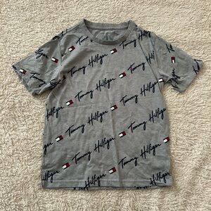 Tommy Hilfiger Boys Vertical Script Tee